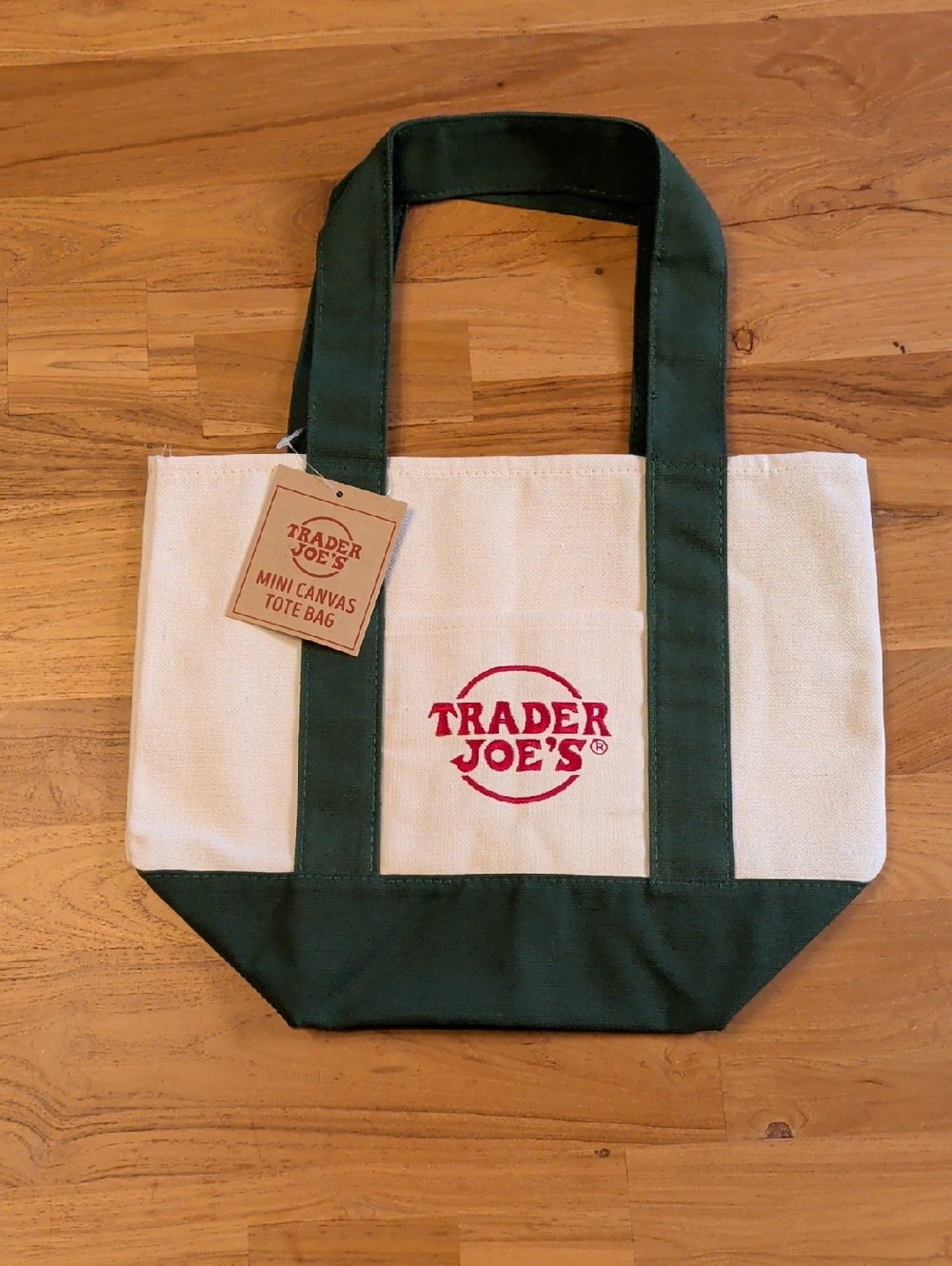 NWT Trader Joe's Mini Tote Bag - Green